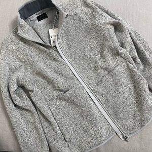 FIGS ON SHIFT KNIT SWEATER ZIP JACKET